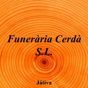 Funerària Cerdà S.L.|Funeraria|funeraria-cerda-sl|||Carrer Banys de la Moreria, 1, 46800 Xàtiva, Valencia|Játiva|899|valencia|Valencia|||-|https://goo.gl/maps/2mQXcwpyhzQcgYfk9|