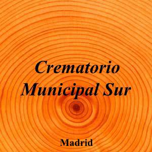 Crematorio Municipal Sur|Servicio de cremación|crematorio-municipal-sur|||Calle Ildefonso González Valencia, s/n, 28054 Madrid|Madrid|884|madrid|Madrid|sfmadrid.es|915 10 83 05|informacion@sfmadrid.es|https://g.page/Crematorio-Sur?share|