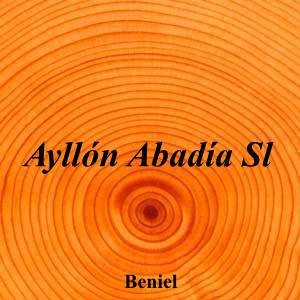 Ayllón Abadía Sl|Funeraria|ayllon-abadia-sl|||Calle Arturo Perez Reverte, 17, 30130 Beniel, Murcia|Beniel|886|murcia|Murcia|ayllonabadia.com|968 60 05 45|info@ayllonabadia.com|https://goo.gl/maps/sieRxwDHh92s7zUe7|