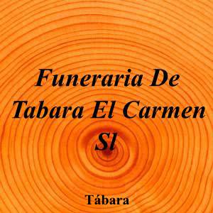 Funeraria De Tabara El Carmen Sl