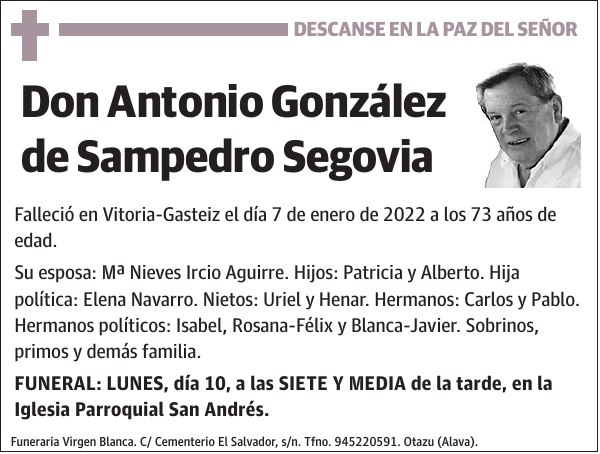 Antonio González de Sampedro Segovia