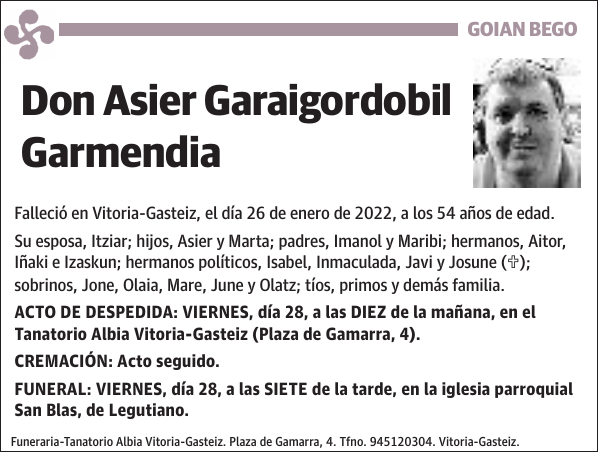 Asier Garaigordobil Garmendia
