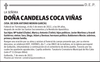 DOÑA  CANDELAS  COCA  VIÑAS