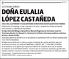 DOÑA  EULALIA  LÓPEZ  CASTAÑEDA