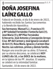 DOÑA  JOSEFINA  LAÍNZ  GALLO