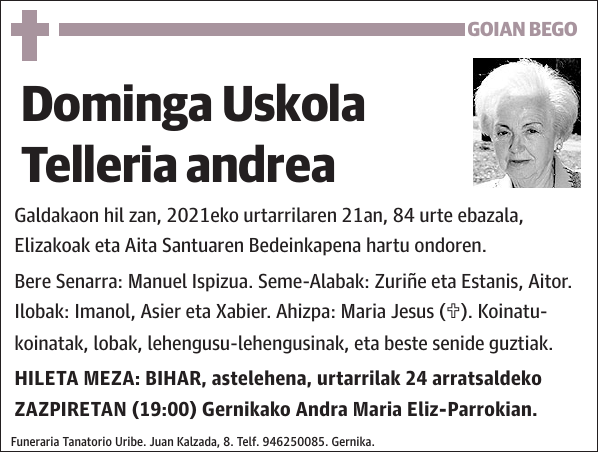 Dominga Uskola Telleria