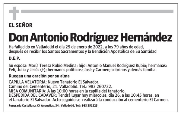 Don Antonio Rodríguez Hernández
