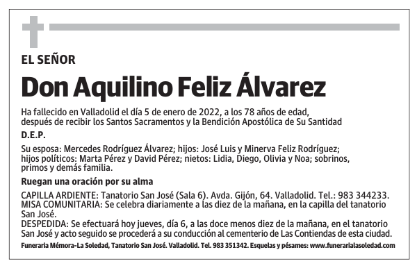 Don Aquilino Feliz Álvarez