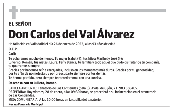 Don Carlos del Val Álvarez