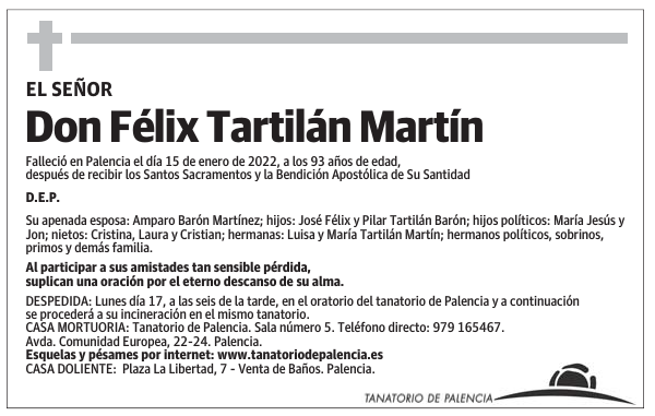 Don Félix Tartilán Martín