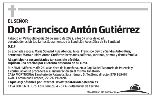 Don Francisco Antón Gutiérrez