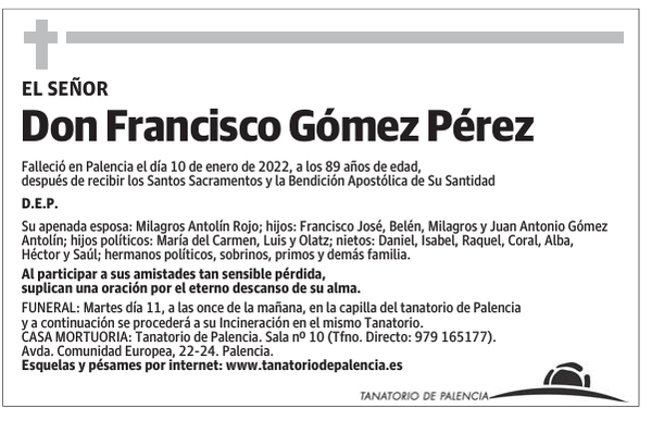 Don Francisco Gómez Pérez