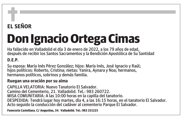 Don Ignacio Ortega Cimas