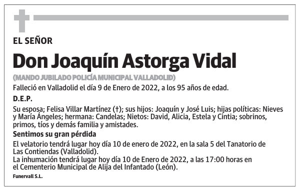 Don Joaquín Astorga Vidal