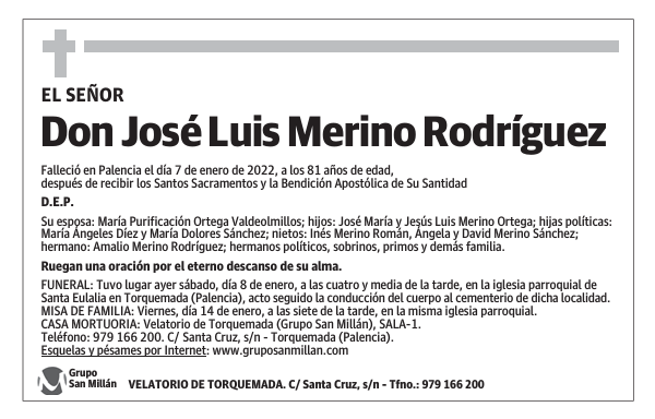 Don José Luis Merino Rodríguez