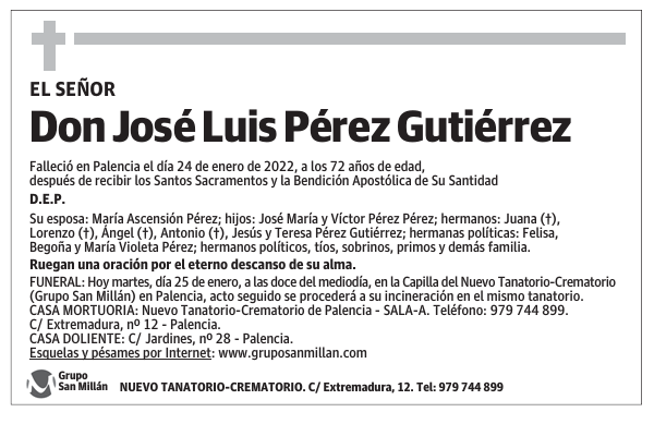 Don José Luis Pérez Gutiérrez