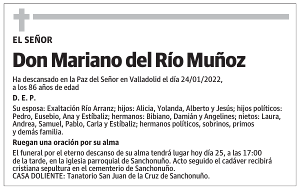 Don Mariano del Río Muñoz