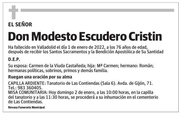 Don Modesto Escudero Cristin