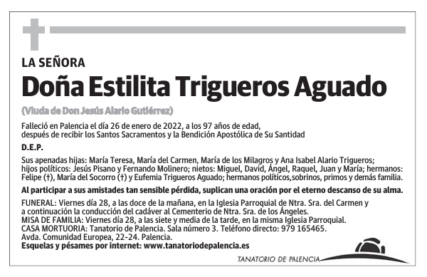 Doña Estilita Trigueros Aguado