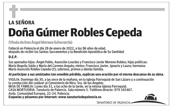 Doña Gúmer Robles Cepeda