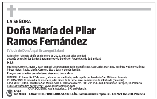 Doña María del Pilar Ramos Fernández