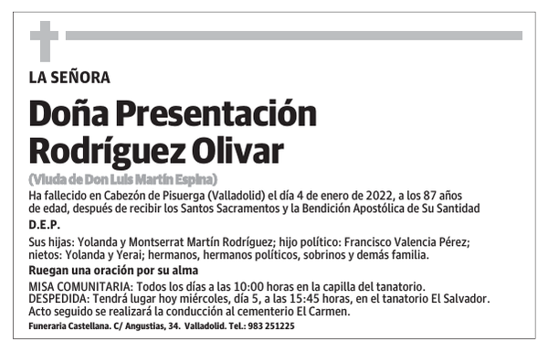 Doña Presentación Rodríguez Olivar
