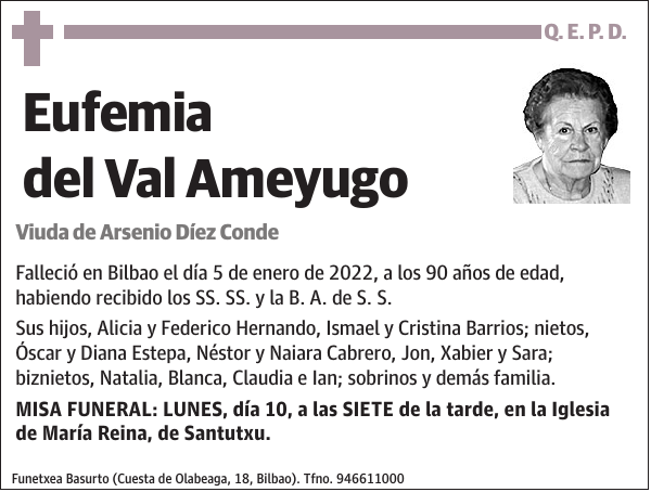 Eufemia del Val Ameyugo
