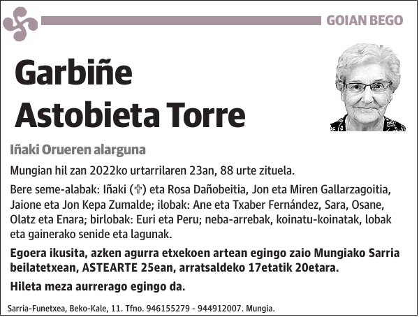 Garbiñe Astobieta Torre