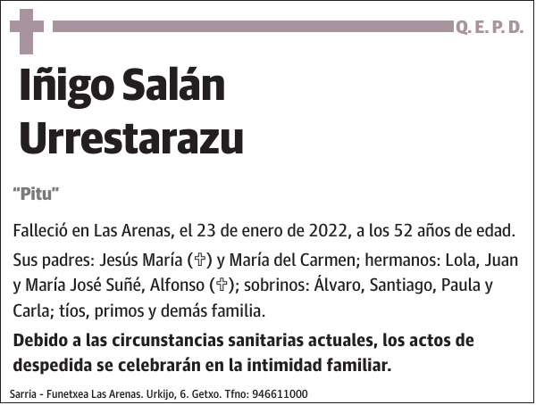 Iñigo Salán Urrestarazu