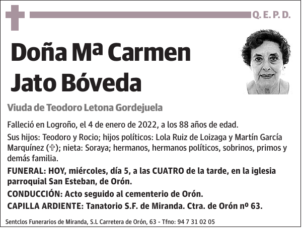 Mª Carmen Jato Bóveda