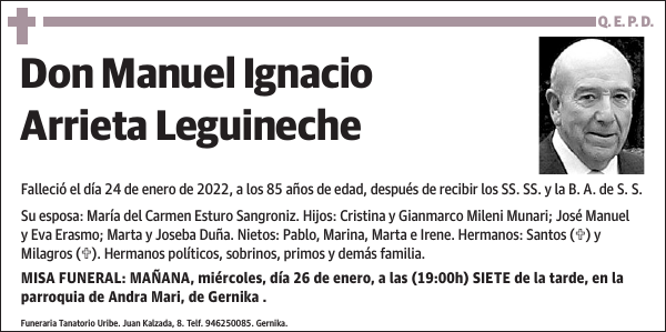 Manuel Ignacio Arrieta Leguineche