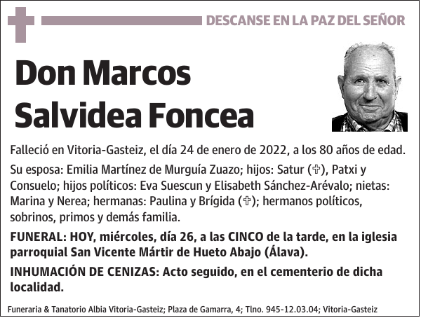 Marcos Salvidea Foncea