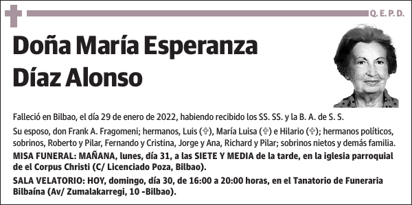 María Esperanza Díaz Alonso