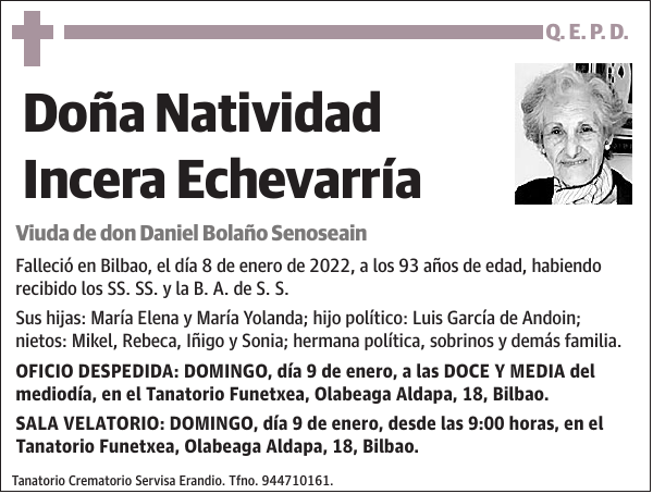 Natividad Incera Echevarría
