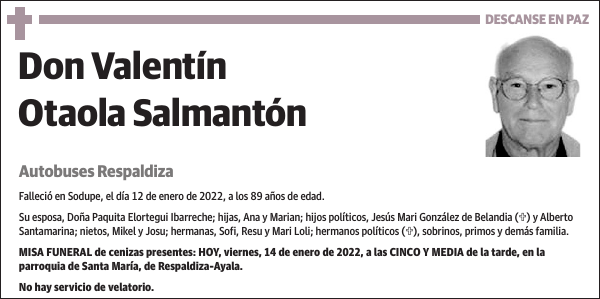 Valentín Otaola Salmantón