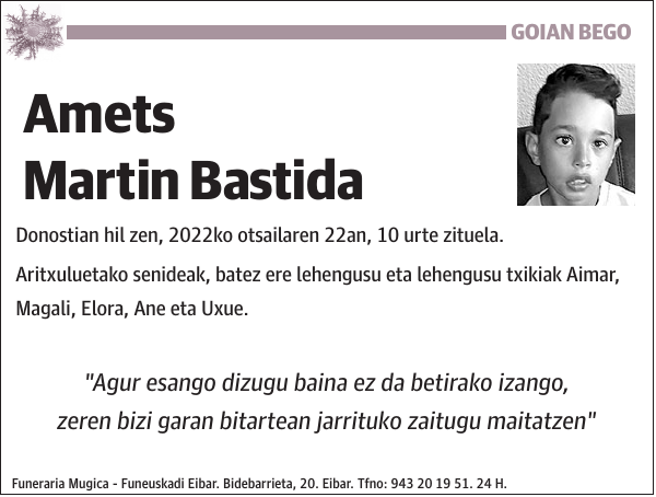 Amets Martin Bastida Donostian