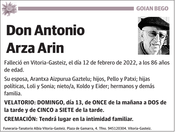 Antonio Arza Arin