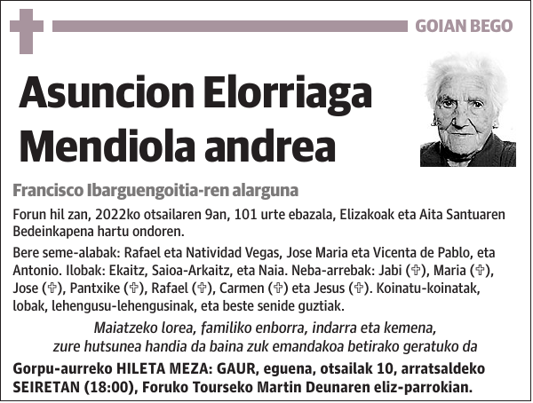 Asuncion Elorriaga Mendiola