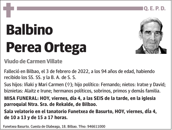 Balbino Perea Ortega