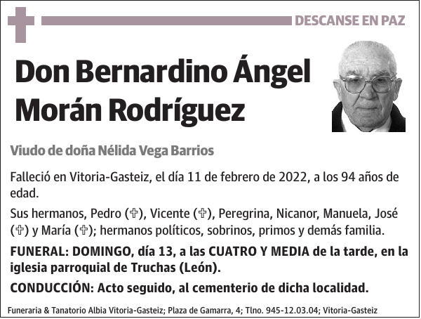 Bernardino Ángel Morán Rodríguez