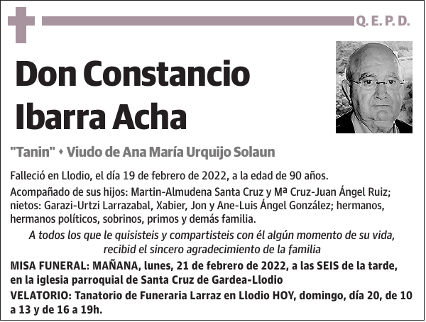 Constancio Ibarra Acha