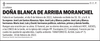DOÑA  BLANCA  DE  ARRIBA  MORANCHEL