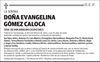 DOÑA  EVANGELINA  GÓMEZ  CALOCA