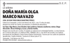 DOÑA  MARÍA  OLGA  MARCO  NAVAZO
