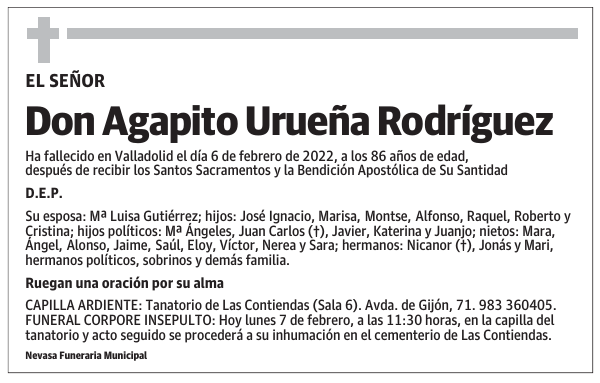 Don Agapito Urueña Rodríguez