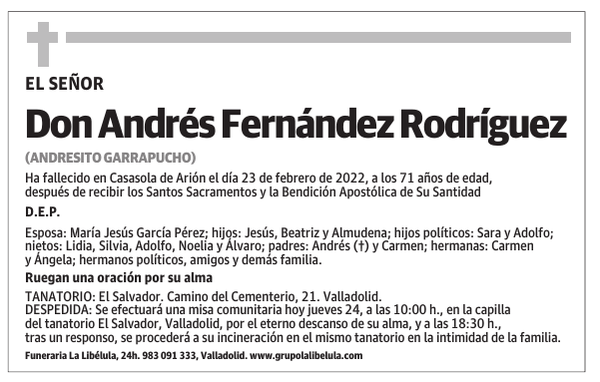 Don Andrés Fernández Rodríguez