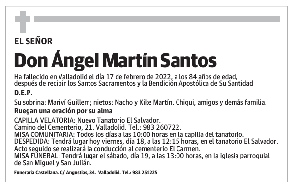 Don Ángel Martín Santos