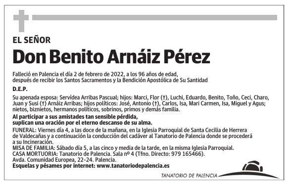 Don Benito Arnáiz Pérez