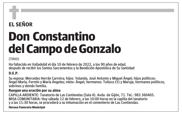 Don Constantino del Campo de Gonzalo