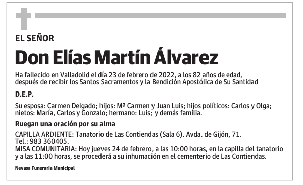 Don Elías Martín Álvarez
